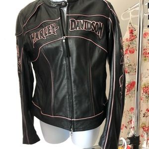 Harley Davidson leather coat with liner
